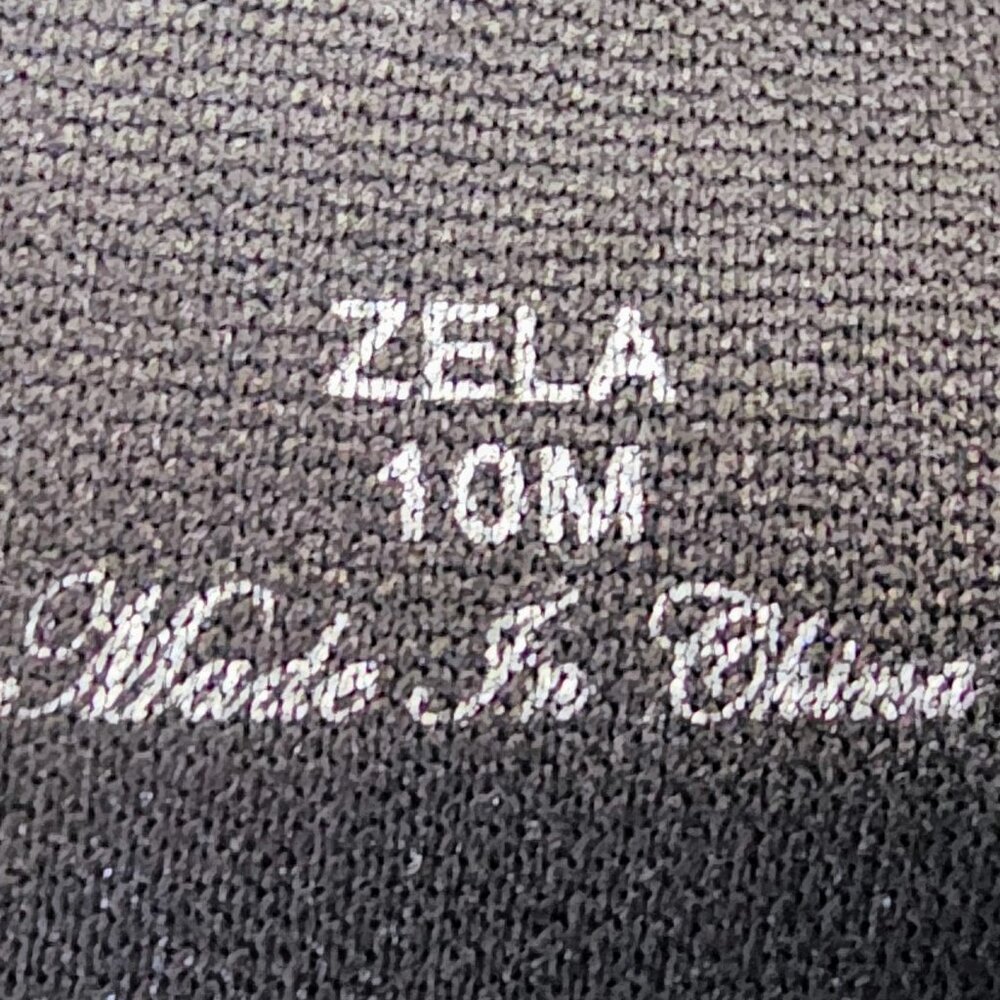 Donald Pliner Zela Tall Stretch Crepe Boots Black Sz 10 Block Heel - Picture 7 of 9